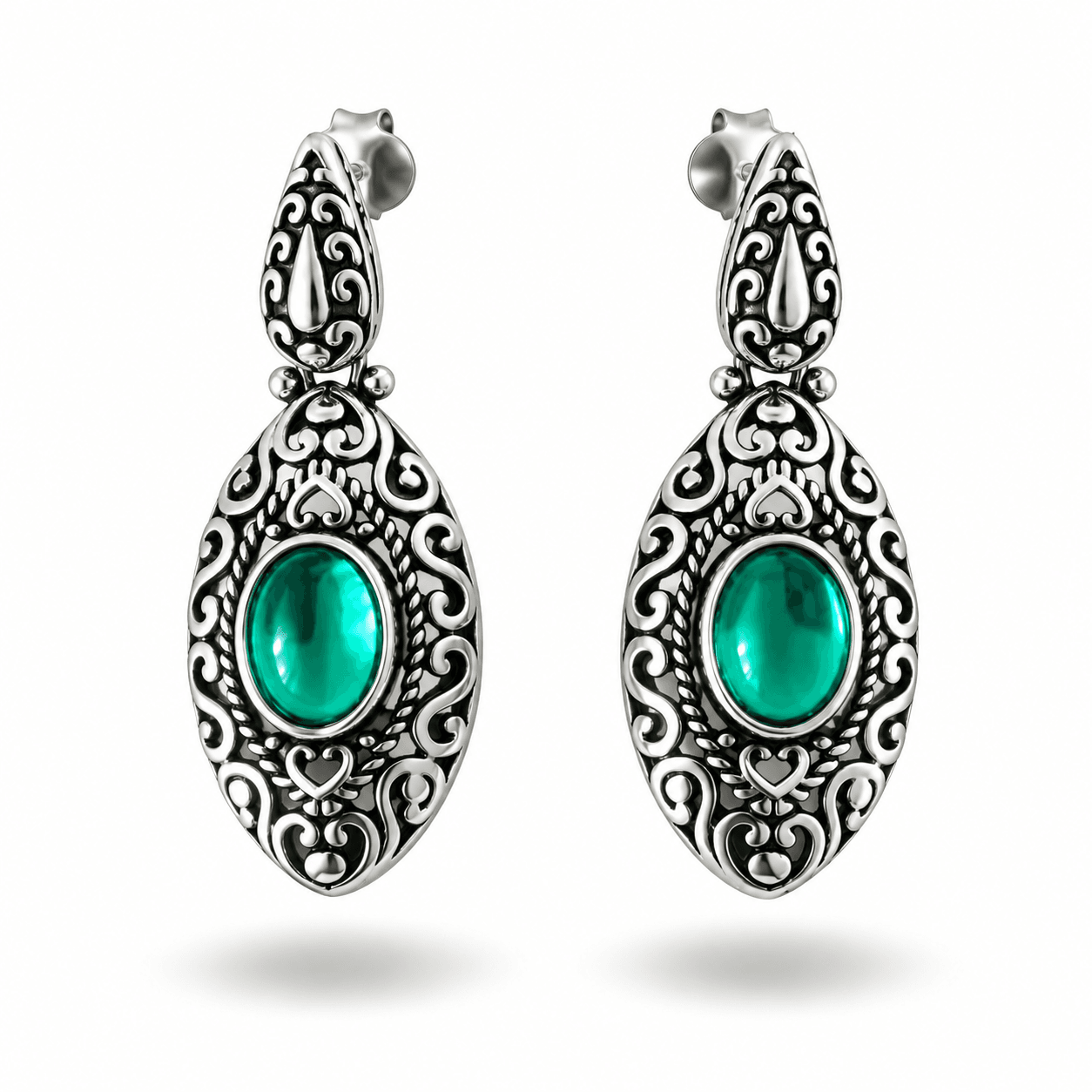 Brinco Gota Boho Lux Verde | Joplin